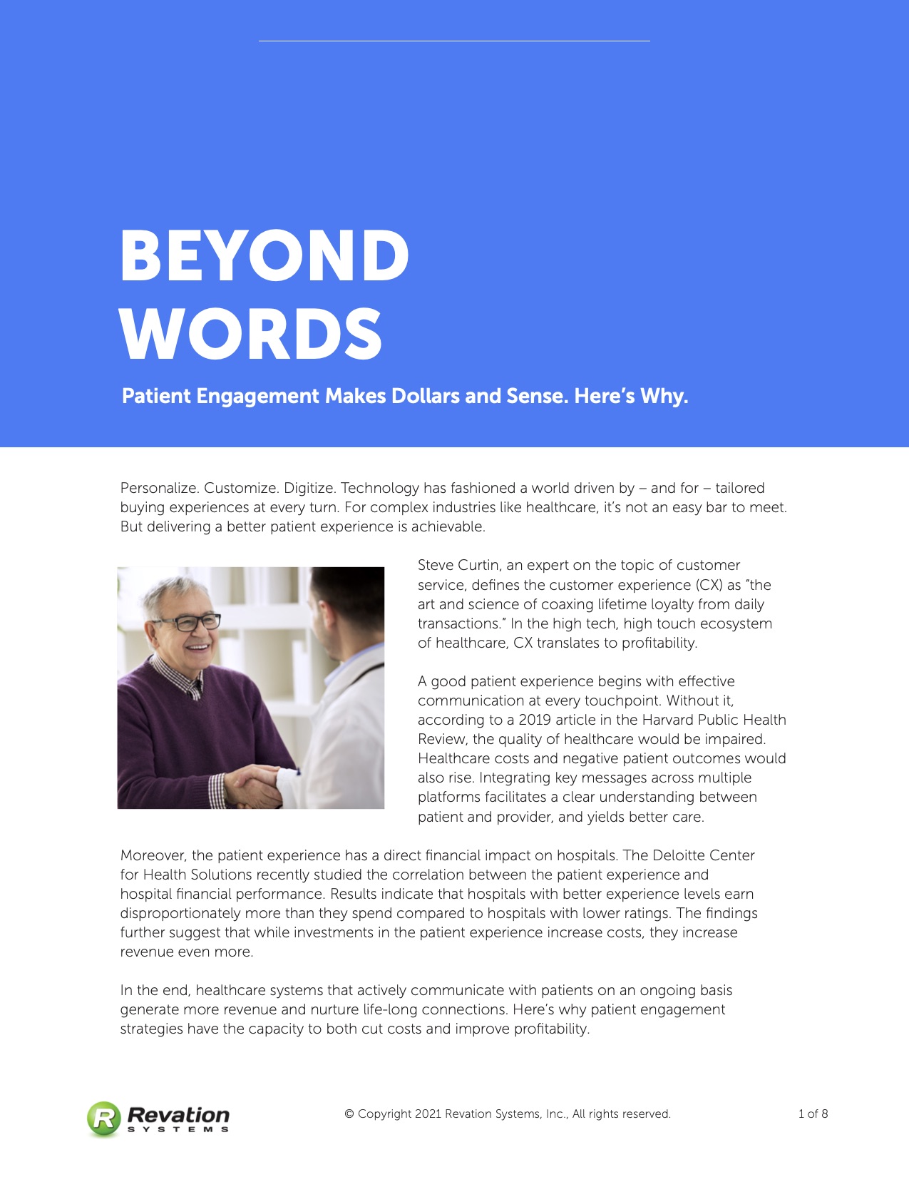 Beyond Words_Patient Engagement Makes Dollars and Sense